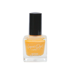 Bottle of a caramel colored vegan nail polish
